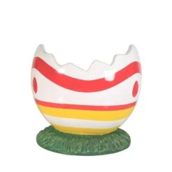 3.25' Crack Easter Egg Photo Op - Yellow And Pink