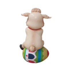 4.25' Easter Lamb Sitting On Egg -The King Of Christmas 3df 45109 3