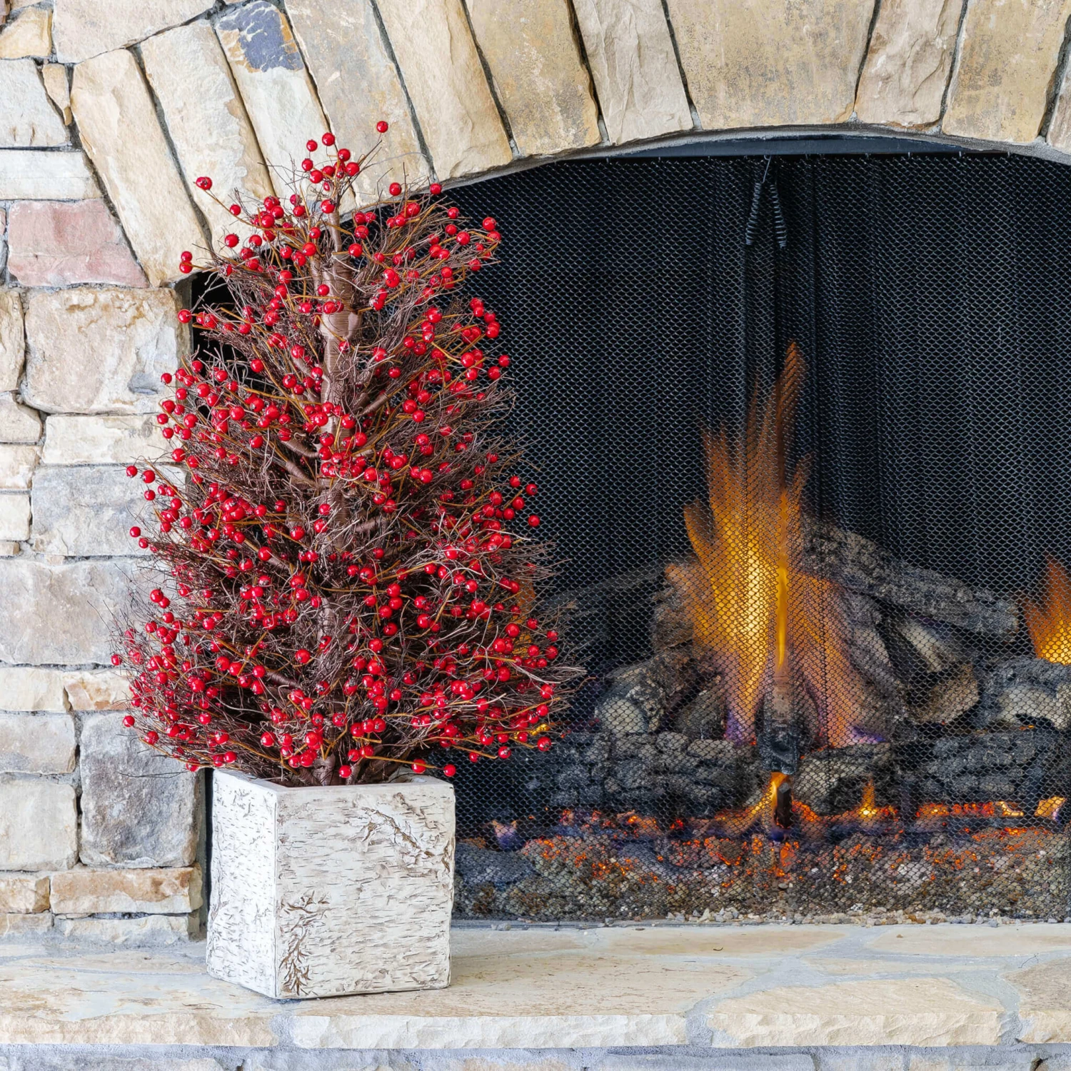 King Of Christmas 3' Red Berry Tabletop Tree Unlit 1 King Of Christmas 3' Red Berry Tabletop Tree Unlit