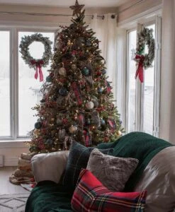 King Of Christmas 10' King Fraser Fir Quick-Shape Artificial Christmas Tree With 1600 Warm White & Multi-Color LED Lights 24 King Of Christmas 10' King Fraser Fir Quick-Shape Artificial Christmas Tree With 1600 Warm White & Multi-Color LED Lights -The King Of Christmas King Fraser Fir Artificial Tree