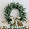 King Of Christmas 24" King Noble Fir Wreath With Warm White LED Lights (Battery Operated)