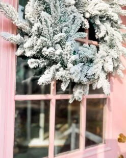 King Of Christmas 24" Queen Flock® Wreath Unlit 9 King Of Christmas 24" Queen Flock® Wreath Unlit -The King Of Christmas Queen Flock Collection Set4 30356e54 761a 49d1 9b1a 72f9f753969f