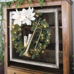 King Of Christmas 36″ Royal Fir Wreath With 150 LED Lights (Plug Operated) -The King Of Christmas Royal fir artificial christmas tree wreath 1 787d1054 afd0 4076 a799 ee44aec2bfa5