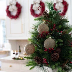 King Of Christmas Rustic Green Glass Ornament (4 Pack) 6 King Of Christmas Rustic Green Glass Ornament (4 Pack) -The King Of Christmas RusticGreen2