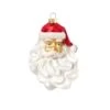 King Of Christmas Santa Glass Ornament (4 Pack)