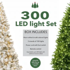 King Of Christmas 300 Warm White & Multi-Color LED String Light Set