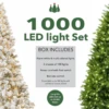 King Of Christmas 1000 Warm White & Multi-Color LED String Light Set
