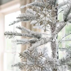 King Of Christmas Beaded Snowflake Ornaments (12 Pack) -The King Of Christmas SnowFlake12Pack2