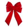 18" Red Velvet Christmas Bow
