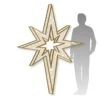 6.5' 3D Bethlehem Star With Warm White LED Lights