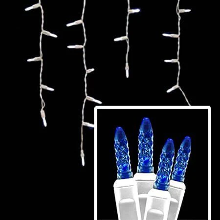 LED Icicle Lights - 70 Light Set - Blue 1 LED Icicle Lights - 70 Light Set - Blue