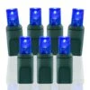 Wide Angle Conical Battery Operated LED D Cell 50 Lights - Blue