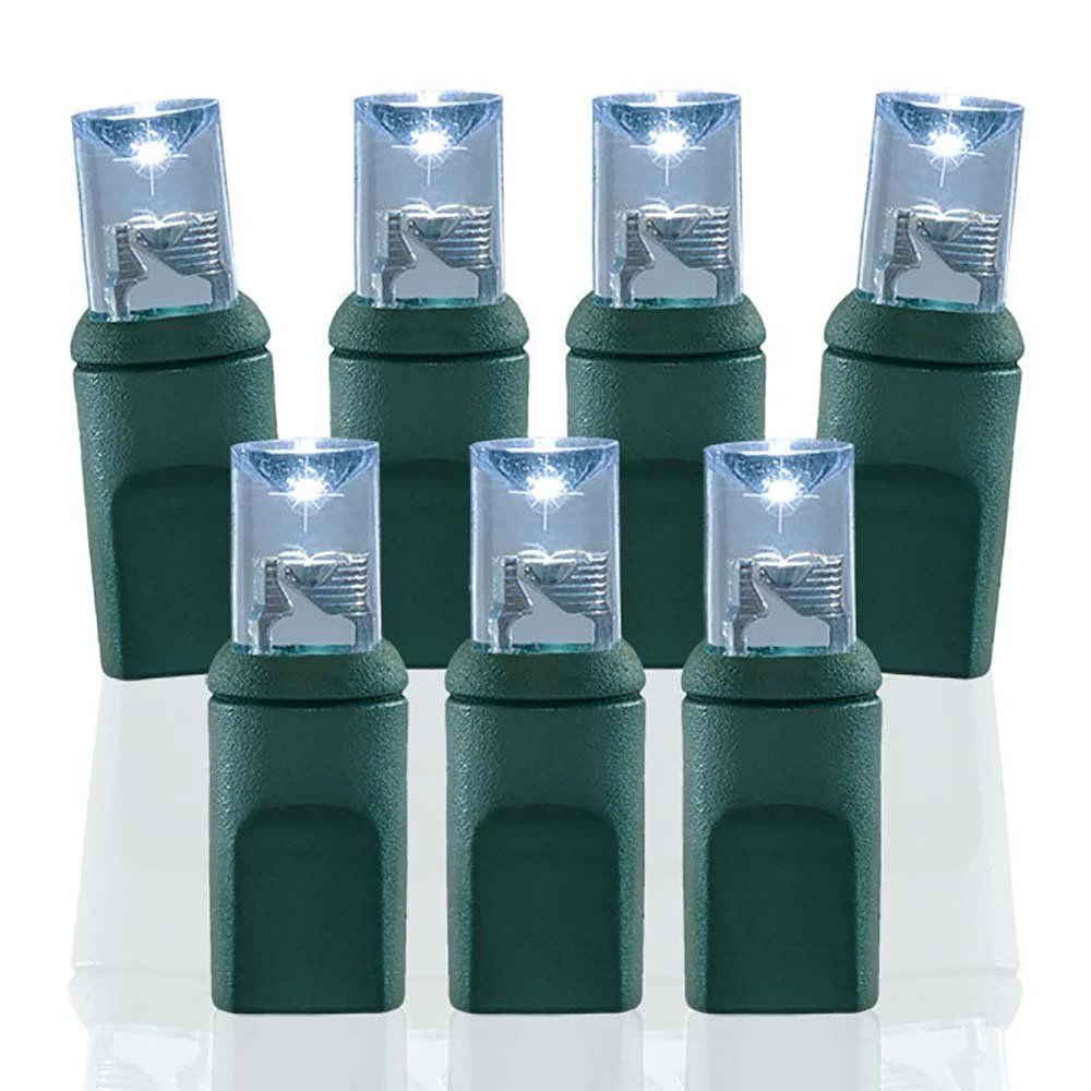 Wide Angle Conical Battery Operated LED D Cell 50 Lights - Pure White 1 Wide Angle Conical Battery Operated LED D Cell 50 Lights - Pure White