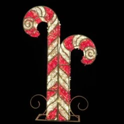 11' 3D LED Candy Cane - Red & Warm White -The King Of Christmas candy cane