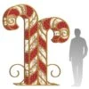 9' 3D LED Candy Cane - Red & Warm White