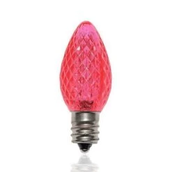 C7 SMD LED Retrofit Bulb - Pink - Minleon - Bag Of 25