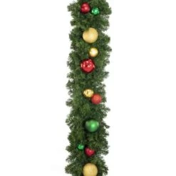 Decorated 9' X 14" Garland Unlit, Colors Of The Holiday -The King Of Christmas dg 914 coth d