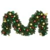 Decorated 9' X 14" Garland Unlit, Traditional