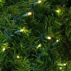 9' X14" Deluxe Oregon Fir Garland, Lit, Warm White 6 9' X14" Deluxe Oregon Fir Garland, Lit, Warm White -The King Of Christmas dofl ww crop