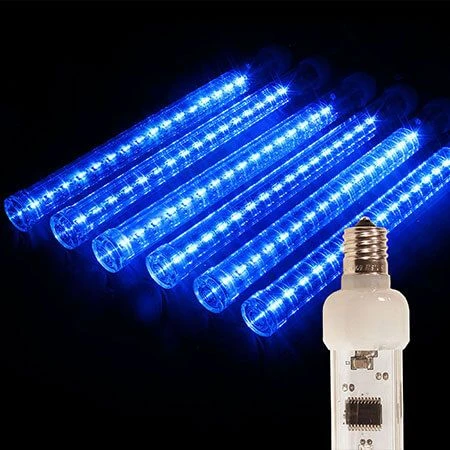 12" LED Falling Snow Tube - Blue 1 12" LED Falling Snow Tube - Blue
