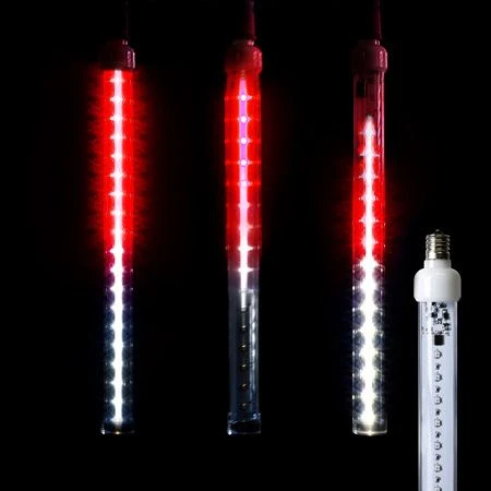 12" LED Falling Snow Tube - Red And Pure White - Pro Christmas™ 1 12" LED Falling Snow Tube - Red And Pure White - Pro Christmas™