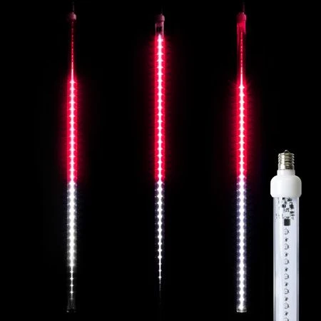 36" LED Falling Snow Tube - Red And Pure White - Pro Christmas™ 1 36" LED Falling Snow Tube - Red And Pure White - Pro Christmas™