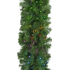 9' X14" Deluxe Oregon Fir Garland, Lit With Twinkly Pro RGBW 8 9' X14" Deluxe Oregon Fir Garland, Lit With Twinkly Pro RGBW -The King Of Christmas g 914 dofl twkprgbw c