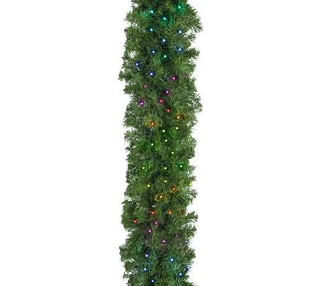 9' X14" Deluxe Oregon Fir Garland, Lit With Twinkly Pro RGBW 4 9' X14" Deluxe Oregon Fir Garland, Lit With Twinkly Pro RGBW - Image 4