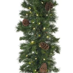 9' X 14" Mixed Pine Garland, Lit -The King Of Christmas g 914 mpl c