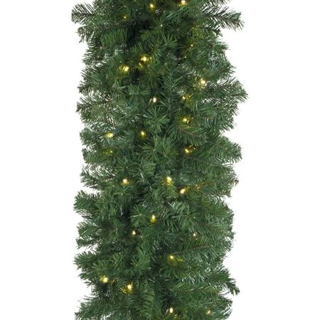 9' X 18" Deluxe Oregon Fir Garland, Lit 3 9' X 18" Deluxe Oregon Fir Garland, Lit - Image 3