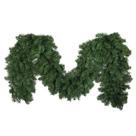 9' X 18" Deluxe Oregon Fir Garland, Unlit 1 9' X 18" Deluxe Oregon Fir Garland, Unlit