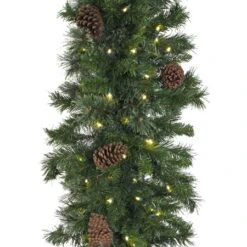 9' X 18" Mixed Pine Garland, Lit 8 9' X 18" Mixed Pine Garland, Lit -The King Of Christmas g 918 mpl c