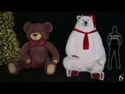 7' Teddy Bear Photo Op Decor -The King Of Christmas hqdefault 2 44
