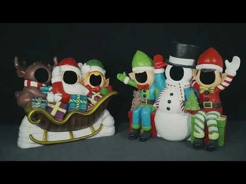 5.5' Snowman And Friends Photo Opt 2 5.5' Snowman And Friends Photo Opt - Image 2