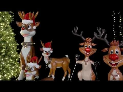 5' Skiing Reindeer 2 5' Skiing Reindeer - Image 2