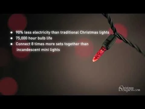 70 Light M5 Multi LED Christmas Lights - White Wire 2 70 Light M5 Multi LED Christmas Lights - White Wire - Image 2