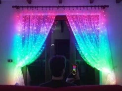 Twinkly RGBW - Curtain Lights - 210L, 4" Sp, Wifi - Transparent Wire -The King Of Christmas hqdefault 6 29