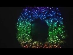 60" Twinkly Pro RGBW Deluxe Oregon Fir Wreath - Bow Option Available -The King Of Christmas hqdefault 7 54