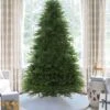 King Of Christmas 10' King Fraser Fir Quick-Shape Artificial Christmas Tree With 1600 Warm White & Multi-Color LED Lights