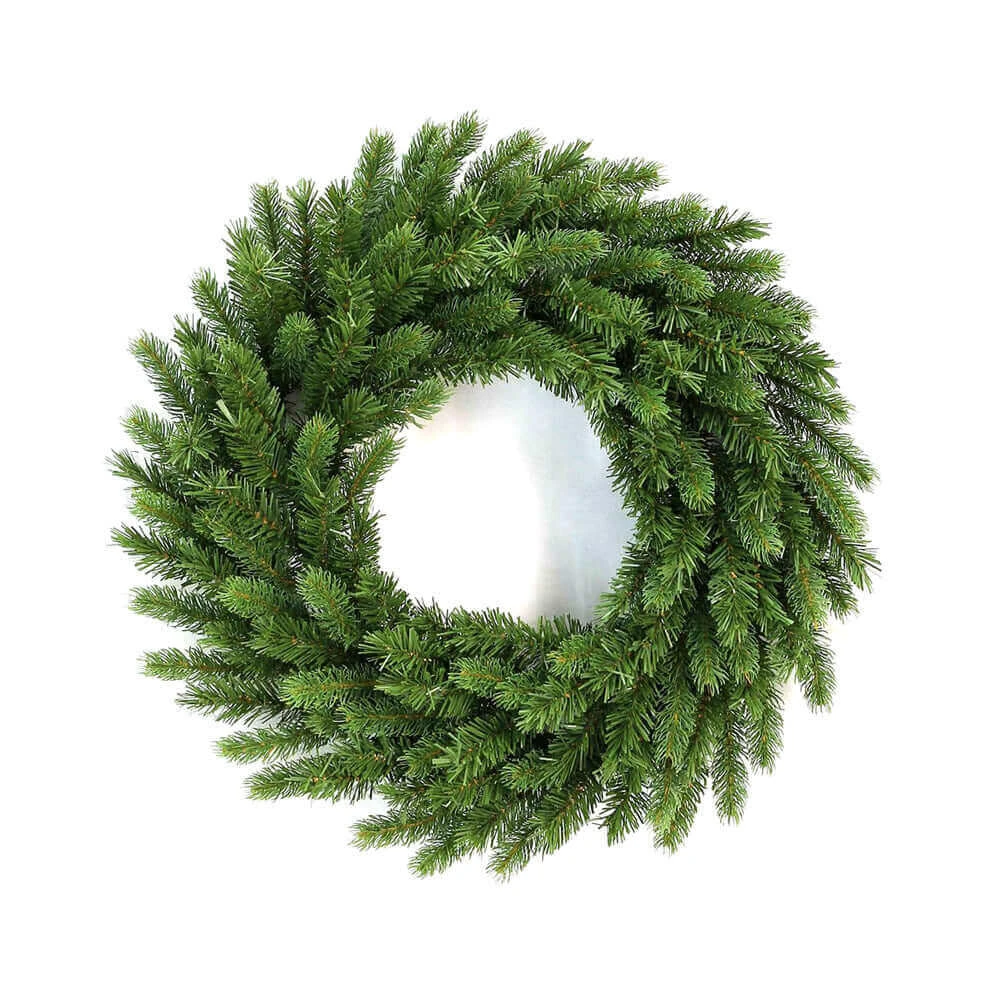 King Of Christmas 24" King Fraser Fir Wreath With Warm White LED Lights (Battery Operated) 2 King Of Christmas 24" King Fraser Fir Wreath With Warm White LED Lights (Battery Operated) - Image 2