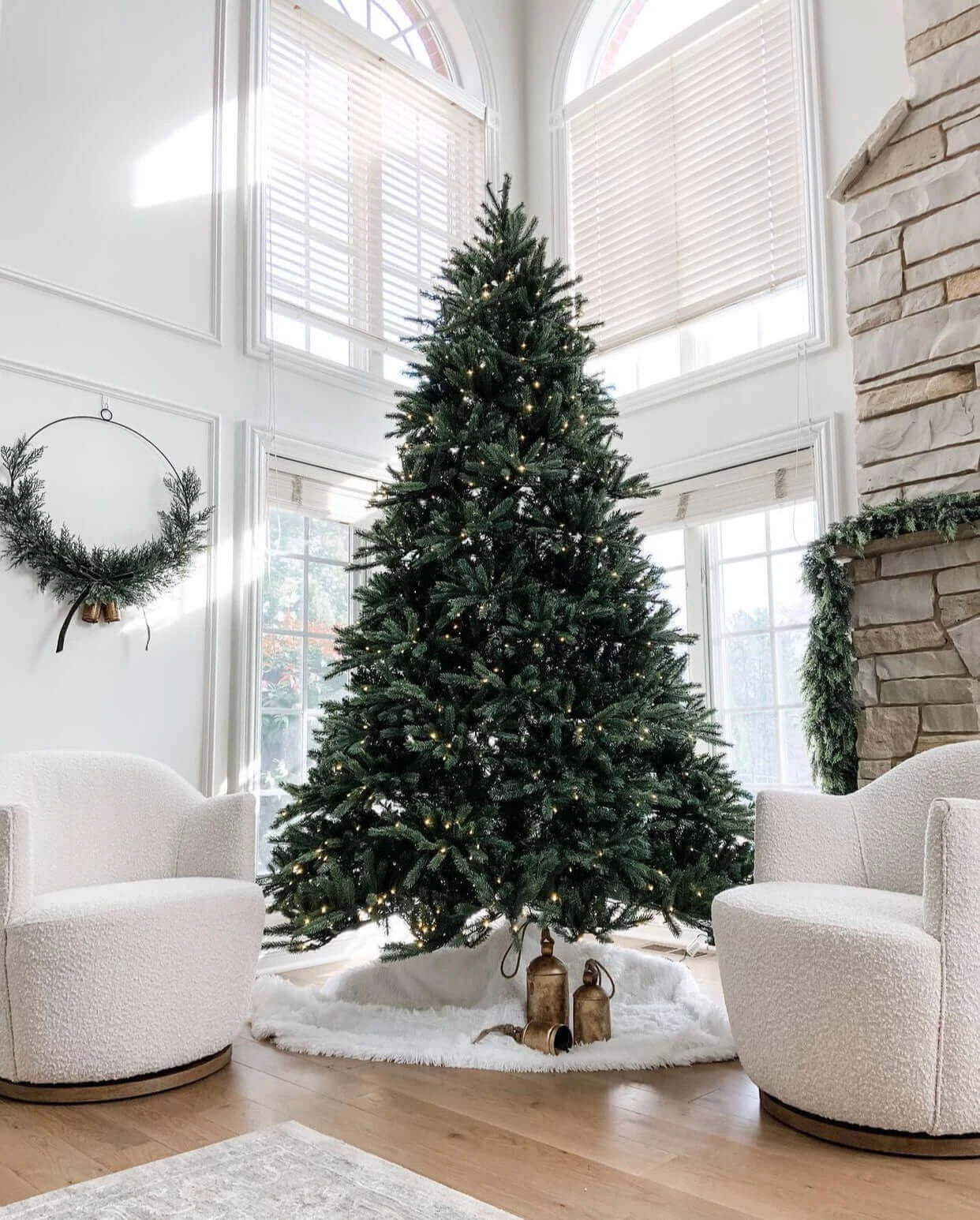 King Of Christmas 10' King Fraser Fir Quick-Shape Artificial Christmas Tree With 1600 Warm White & Multi-Color LED Lights 16 King Of Christmas 10' King Fraser Fir Quick-Shape Artificial Christmas Tree With 1600 Warm White & Multi-Color LED Lights - Image 16
