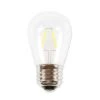 S14 LED Filament Transparent Glass Retrofit Bulb - E26 Base - Cool White - Pro Christmas™ - Box Of 25