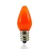 C7 SMD LED Retrofit Bulbs - Frosted Smooth - Amber/Orange - Pro Christmas™ - Bag Of 25