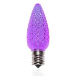 C9 SMD LED Retrofit Bulb - Purple - Minleon - Bag Of 25