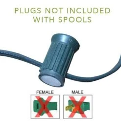 LITE-NETICS C9 Cord Green Wire - 18" Spacing - SPT-1 - 500' 12 LITE-NETICS C9 Cord Green Wire - 18" Spacing - SPT-1 - 500' -The King Of Christmas ll g ln 5