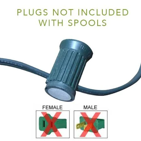 LITE-NETICS C9 Cord Green Wire - 15" Spacing - SPT-2 - 250' 3 LITE-NETICS C9 Cord Green Wire - 15" Spacing - SPT-2 - 250' - Image 3