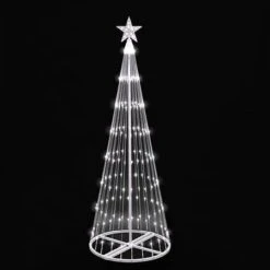 12' LED Light Show Tree-Cool White