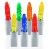 70 Light M5 Multi LED Christmas Lights - White Wire