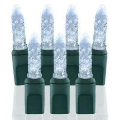 100 Light M5 Pure White LED Christmas Lights