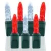 70 Light M5 Pure White-Red LED Christmas Lights